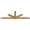 Ekena Millwork Kennewick Timber Gable Bracket, Western Red Cedar, 108"W x 36"H x 3 1/2"D x 5 1/2"F, 8/12 Pitch GBW108X36X0406KEN00SWR - alternate 1